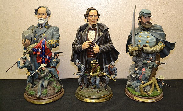 600x365 3)civil War Collectibles By Bradford Exchange First, Second - Robert E Lee And Stonewall Jackson Painting
