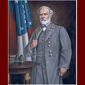 350x350 Robert E Lee Portrait Print Historical Prints Country Decor - Robert E Lee Painting