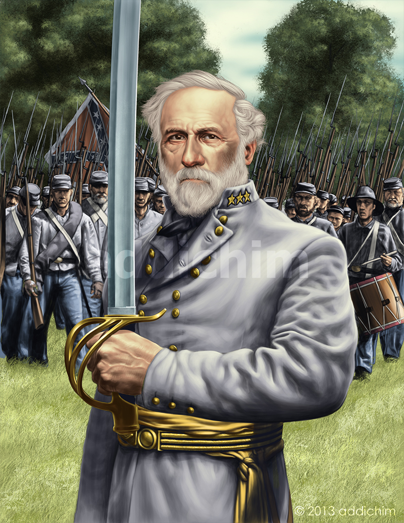 816x1056 Robert E Lee By Addichim - Robert E Lee Painting