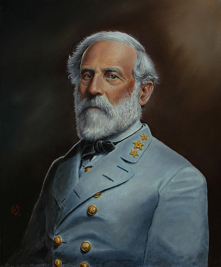 747x900 Robert E. Lee Painting By Glenn Beasley - Robert E Lee Painting