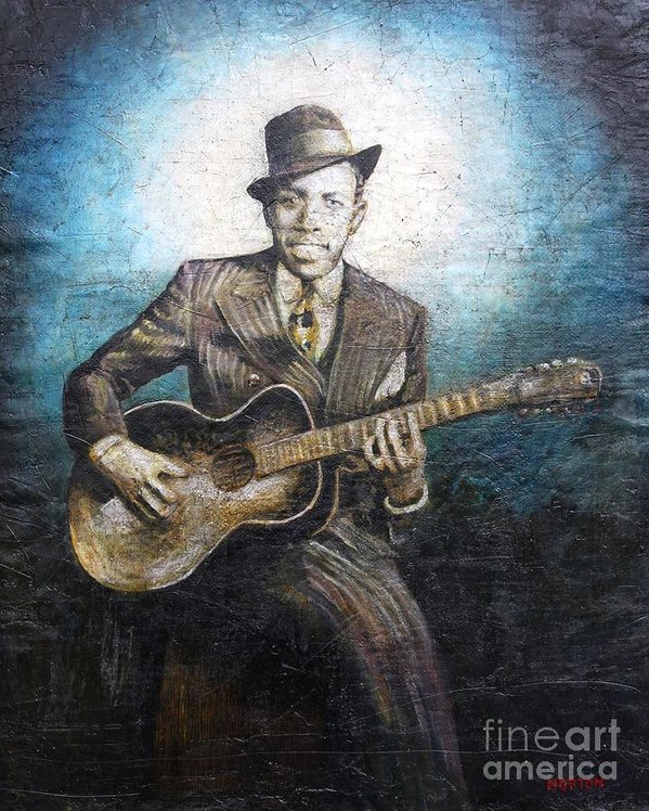 599x748 Robert Johnson - Robert Johnson Painting