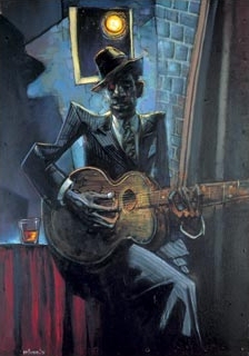 224x320 Robert Johnson Painting By Sebastian Kruger. 2006 - Robert Johnson Painting