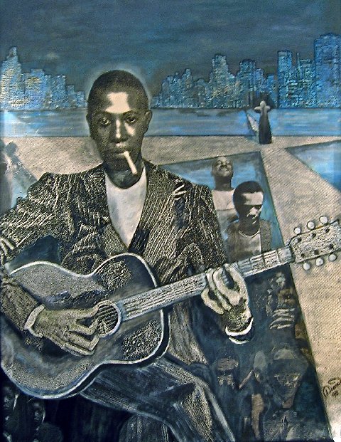 480x621 Catherinemeyersartist Dion Dimucci - Robert Johnson Painting