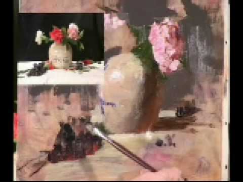 480x360 Robert A. Johnson Painting Carnations - Robert Johnson Painting