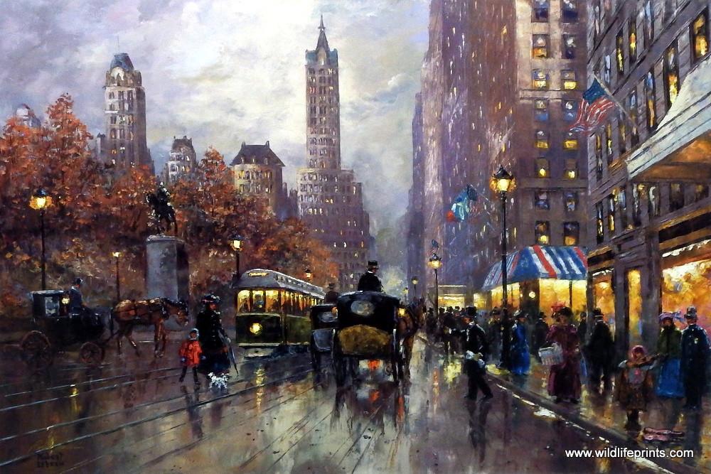1000x667 Robert Lebron Central Park South - Robert Lebron Painting