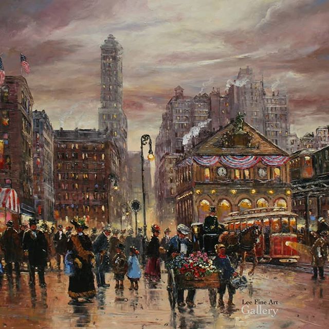 640x640 Herald Square By Robert Lebron (1928 - Robert Lebron Painting