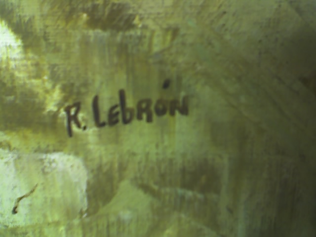 640x480 I Have An Old Original Oil Painting By Lebron. It Is Approx. 24 - Robert Lebron Painting