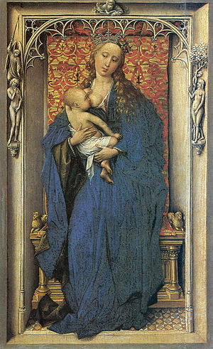 300x491 Madonna Standing (Van Der Weyden) - Robert Niche Painting