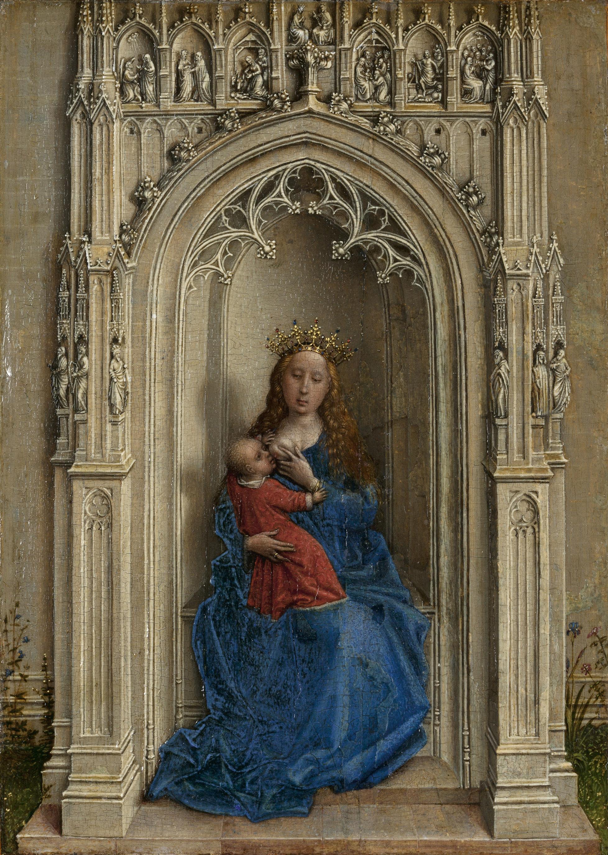 1956x2750 Virgin And Child Enthroned - Robert Niche Painting