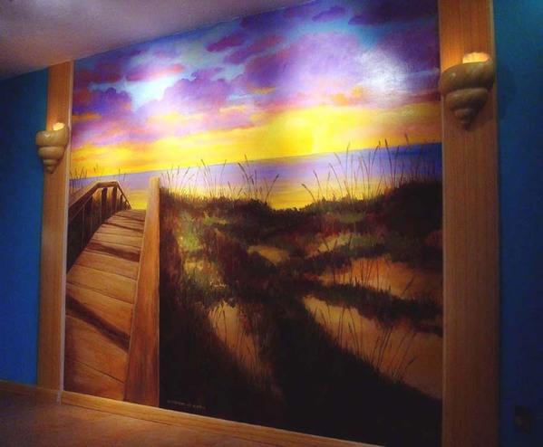 599x494 Custom Murals And Decorative Painting By St Petersburg Artist - Robert Niche Painting