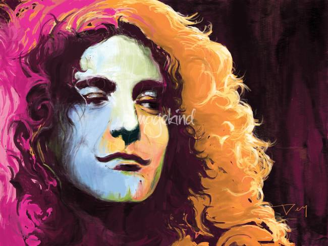 650x488 Robert Plant - Robert Plant Painting