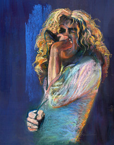 236x300 Robert Plant Pastel By Laurie Vanbalen - Robert Plant Painting