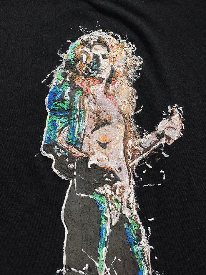 700x933 Robert Plant T Shirt Artistic Painted Bob Plant Tshirt Led Zeppelin - Robert Plant Painting