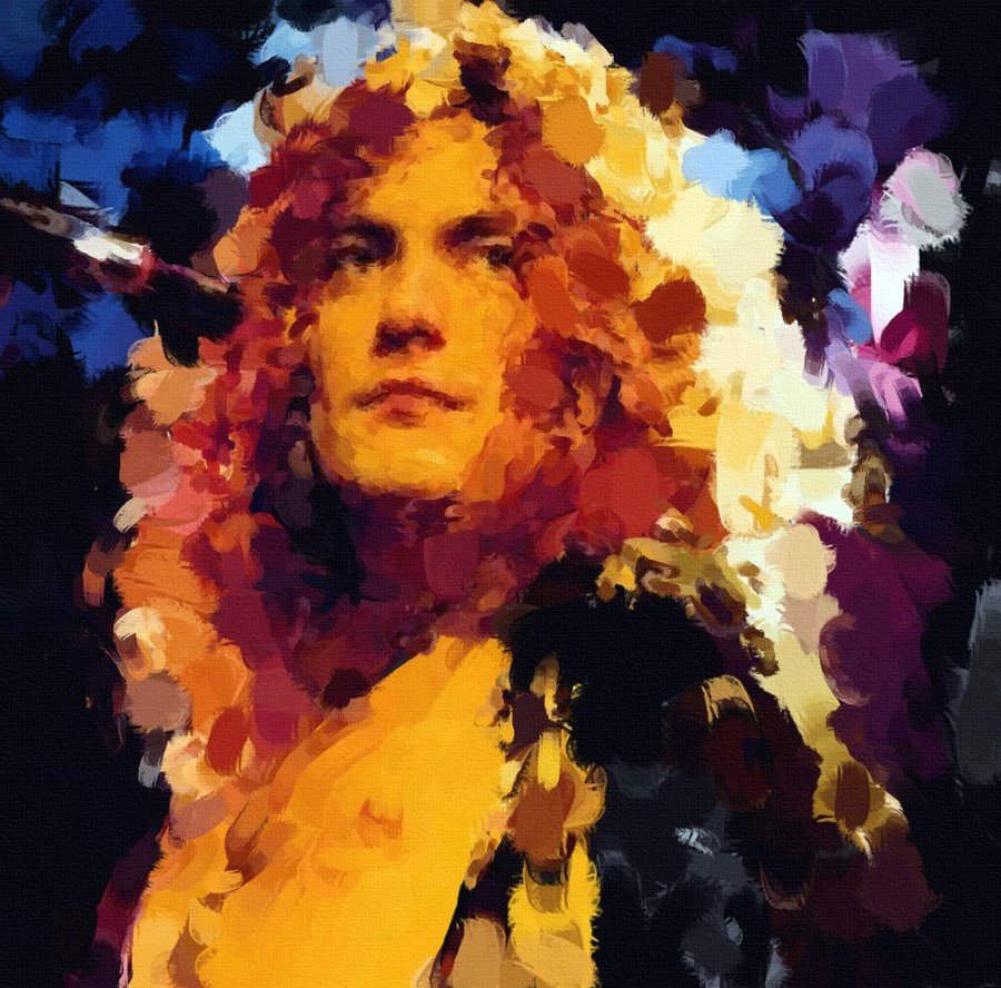 900x888 Robert Plant By Tanya Dawn Art - Robert Plant Painting
