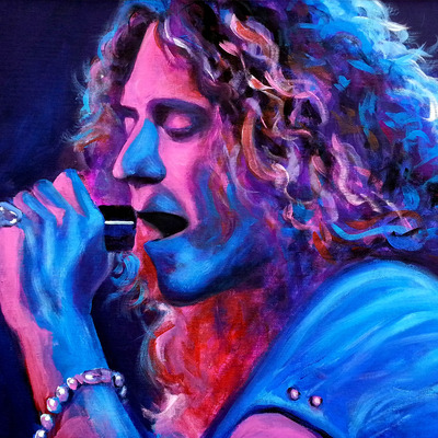 400x400 Robert Plant Tom Carlton Art Online Store Powered By Storenvy - Robert Plant Painting