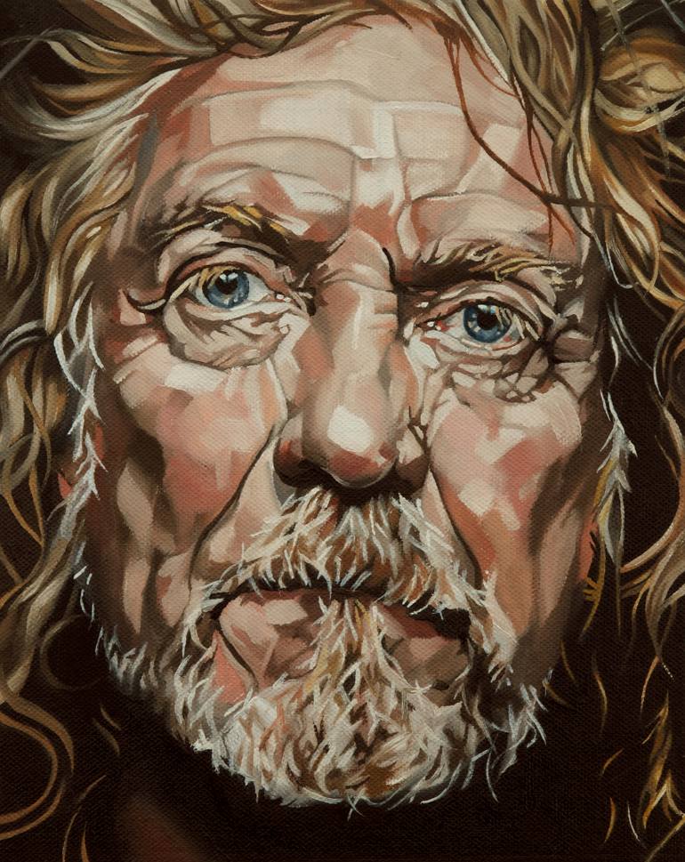 770x969 Saatchi Art Robert Plant Glorious Painting By Jo Beer - Robert Plant Painting