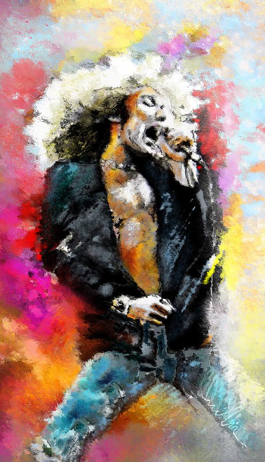517x900 Music Painting - Robert Plant Painting