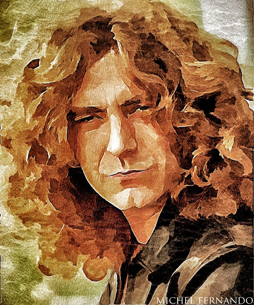 816x979 Robert Plant (Led Zeppelin)'' By Michelrt - Robert Plant Painting