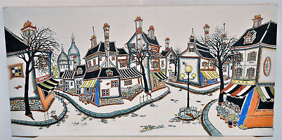 400x199 Robert Scott Original Signed Paris Street Scene Oil Painting - Robert Scott Painting