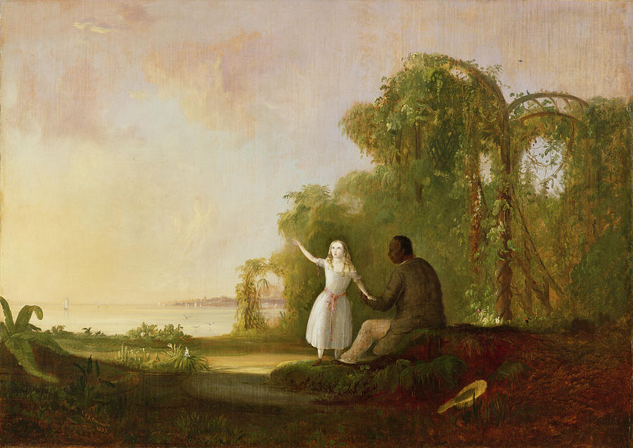 900x637 Uncle Tom And Little Eva Painting By Robert Scott Duncanson - Robert Scott Painting