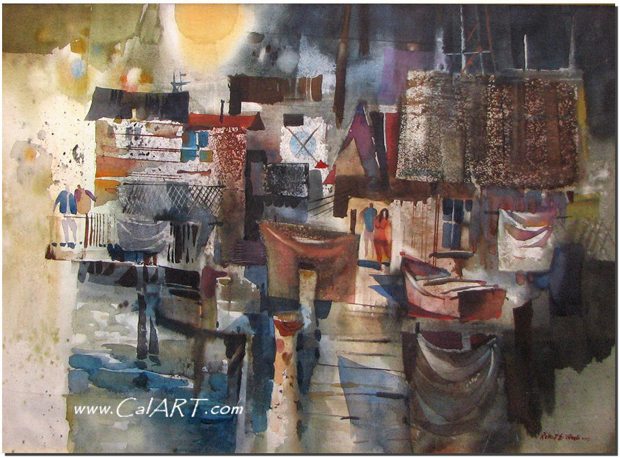 891x658 California Art - Robert Wood 56 Painting