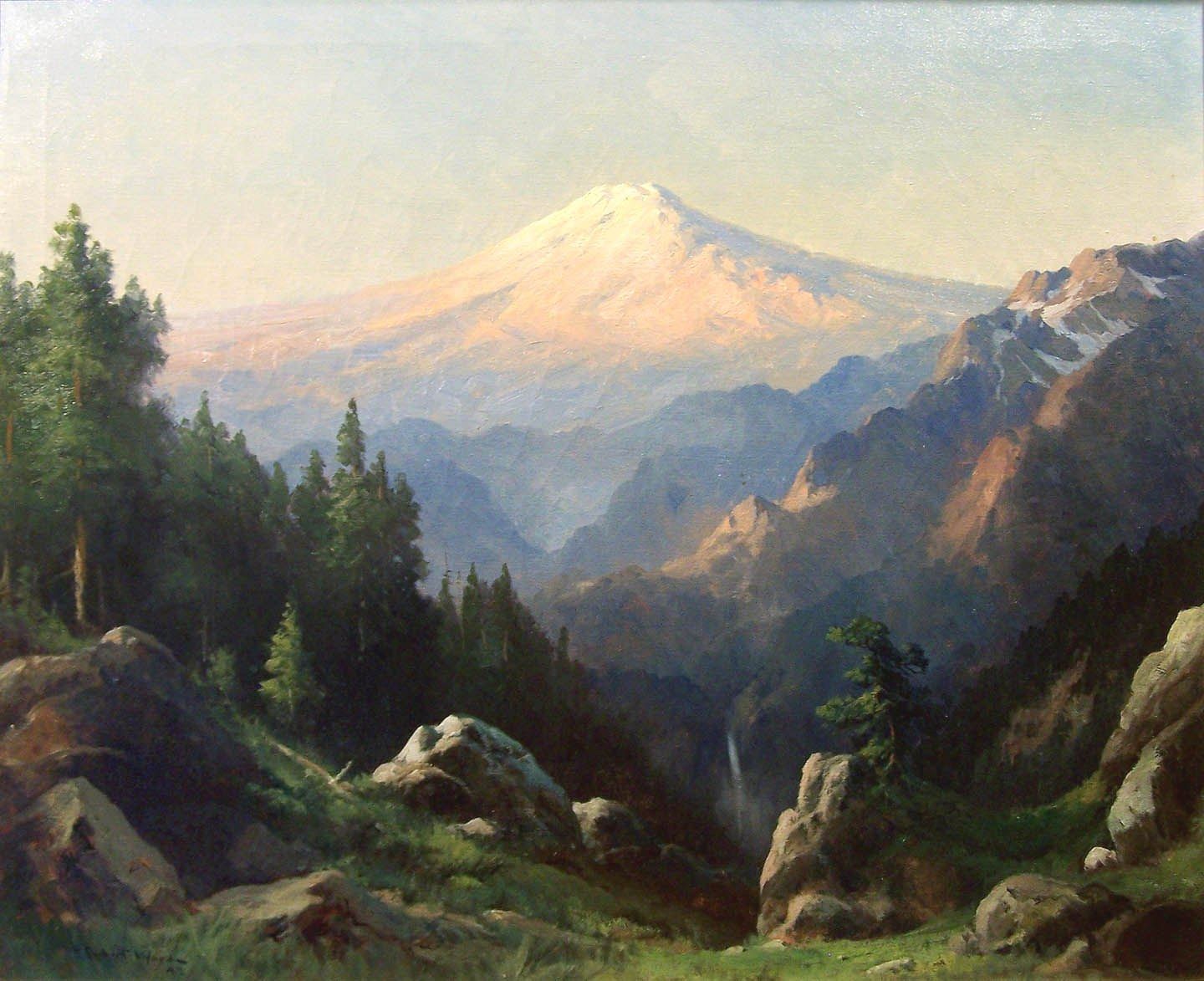 1440x1173 Robert Wood Mt. Ranier - Robert Wood Painting