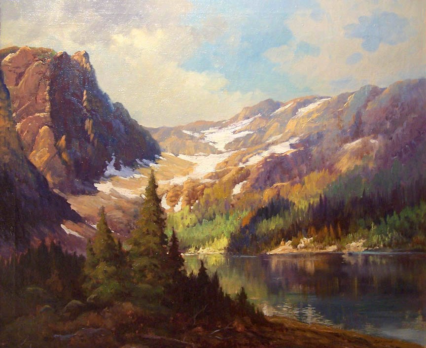 864x706 Robert Wood Payne Lake, California Painting Best Paintings For Sale - Robert Wood Painting