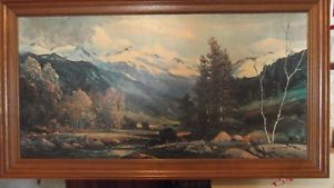 300x169 Robert Wood Reproduction Painting Framed X 29 Ebay - Robert Wood Painting