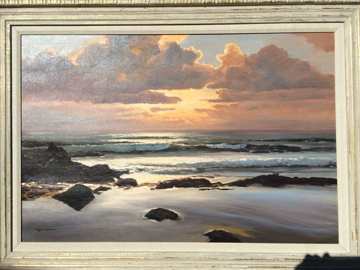 720x540 Silver Sands Sunset - Robert Wood Painting