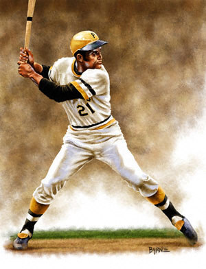 300x392 Roberto Clemente My Hero - Roberto Clemente Painting