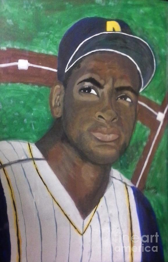 578x900 Roberto Clemente Painting By Wanda Pedrosa - Roberto Clemente Painting