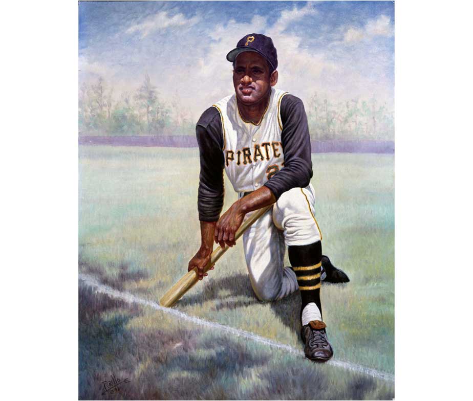 924x784 Gregory Perillo's Official Website Perillo's World Of Fine Art - Roberto Clemente Painting