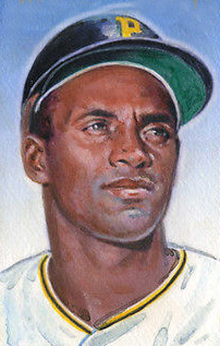 202x317 Original Art - Roberto Clemente Painting