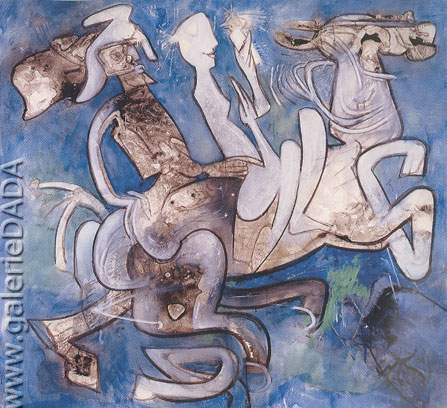 447x408 La Belle Helene - Roberto Painting