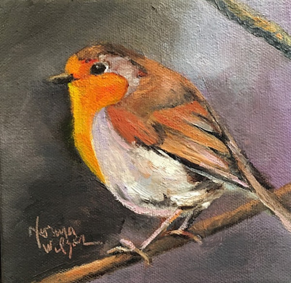 Robin Bird Painting At Explore Collection Of Robin