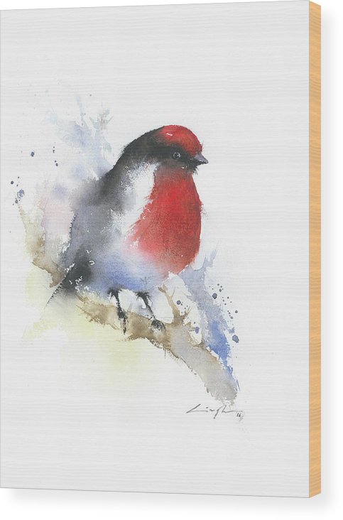 483x732 Robin Watercolor Print, Wall Art Bird Painting, Bird Art Print - Robin Bird Painting