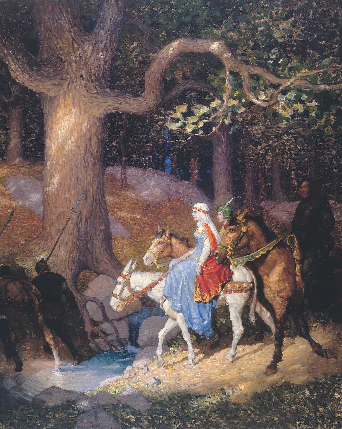 1399x1754 Robin Hood Book By Paul Creswick, N.c. Wyeth Official - Robin Hood Painting