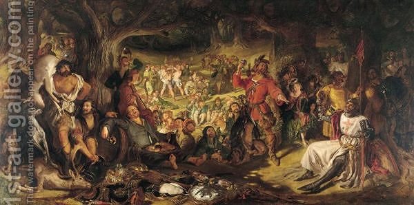 600x298 Robin Hood Daniel Maclise Reproduction 1st Art Gallery - Robin Hood Painting