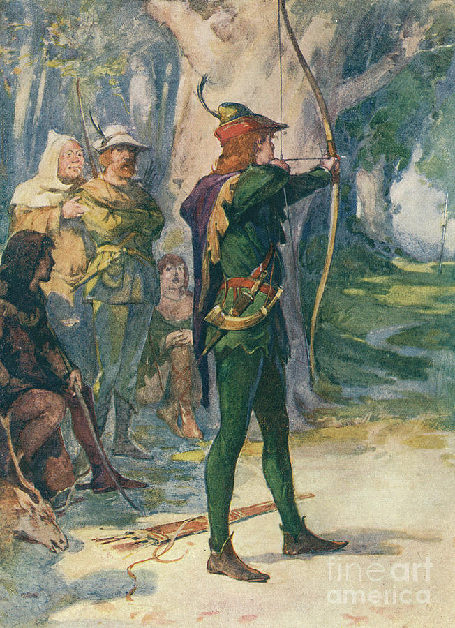 652x900 Robin Hood Painting By Robert Hope - Robin Hood Painting