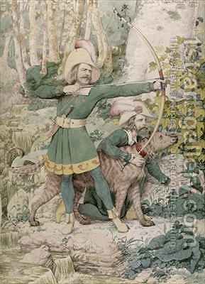 289x400 Sketch Of Robin Hood Richard Dadd Reproduction 1st Art Gallery - Robin Hood Painting