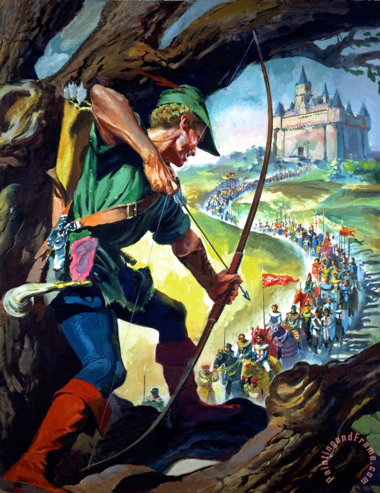 741x960 James Edwin Mcconnell Robin Hood Painting - Robin Hood Painting