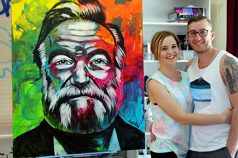 800x533 Robin Williams - Robin Williams Painting