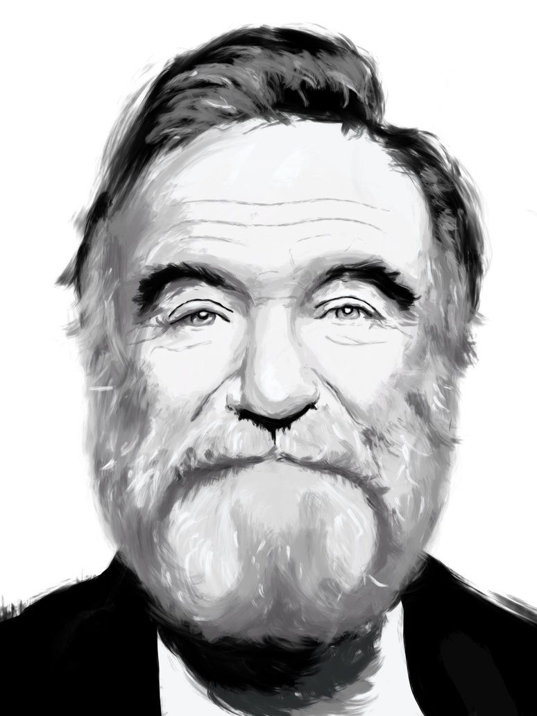 774x1032 Tribute Painting To Robin Williams By Millker - Robin Williams Painting