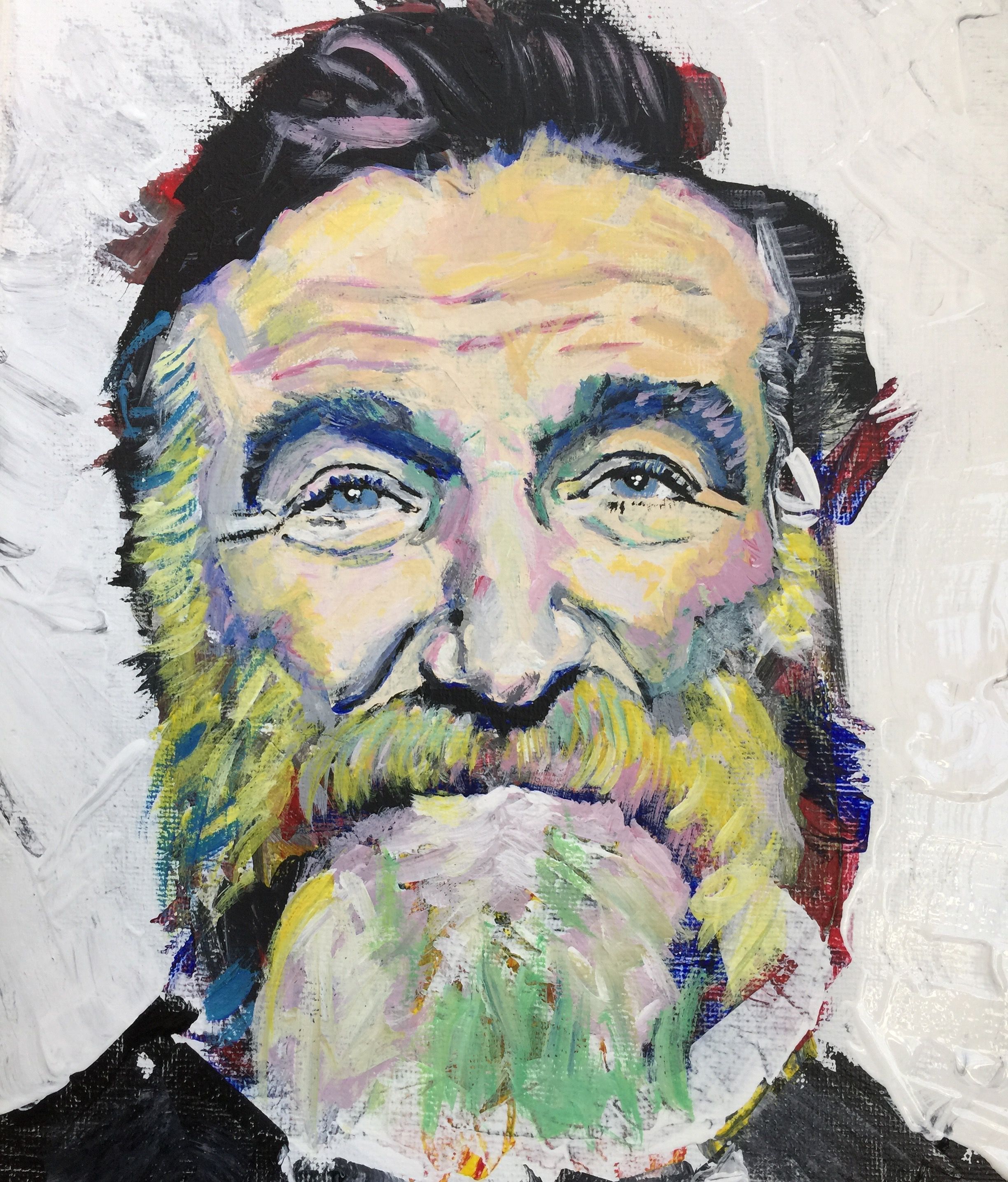 2448x2869 Acrylic Robin Williams Painting - Robin Williams Painting