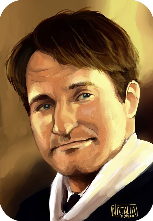 615x888 Robin Williams Paintings A Worldwide Tribute To Robin Williams By - Robin Williams Painting Movie