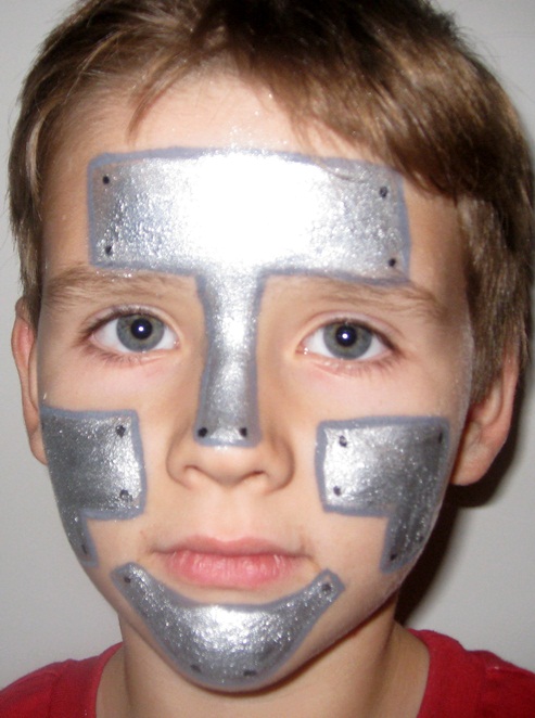 493x662 Las Vegas Balloon Artist, Twister, And Face Painter. Las Vegas - Robot Face Painting