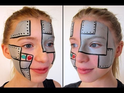 480x360 Robot Facepaint Ansigtsmaling - Robot Face Painting