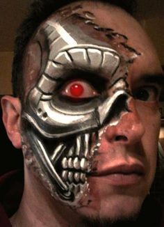 236x326 Awesome Face Paint - Robot Face Painting