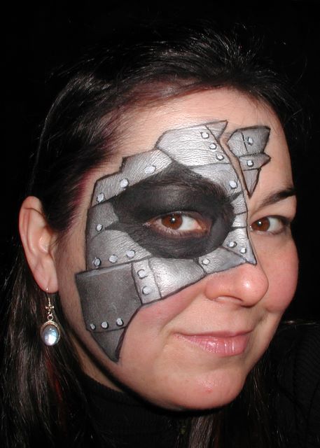 457x640 Robot Eye Patch, Robot Face Painting, November 2006 588.jpg (Large - Robot Face Painting