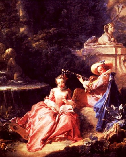 439x548 Rocco Painting Francois Boucher Paintings - Rocco Painting